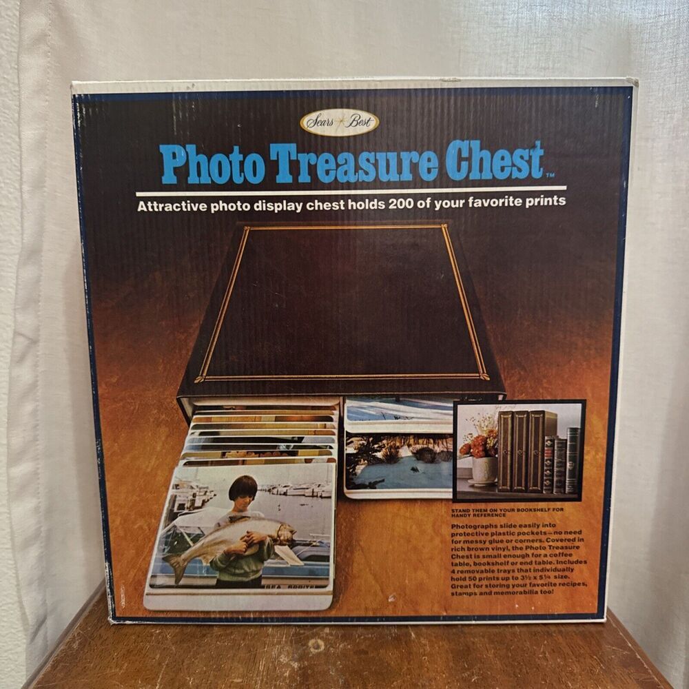 Sears Best Vintage Photo Treasure Chest NEW In Box 1980s Antique‎ Photograph